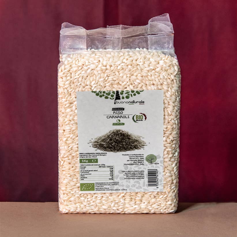 Carnaroli Ris – økologisk ris til risottoens fineste øjeblikke, 1 kg