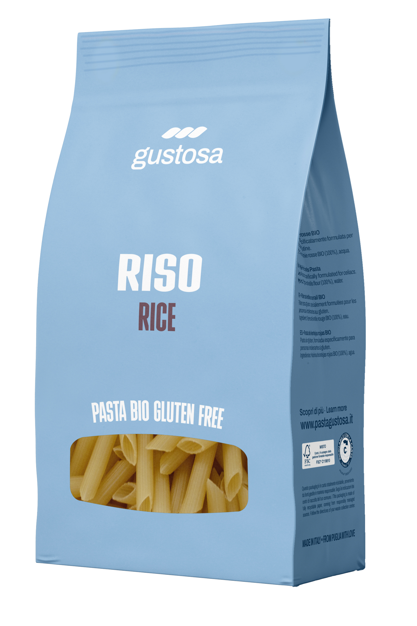 Fusilli 100% Økologisk Ris-pasta 340g