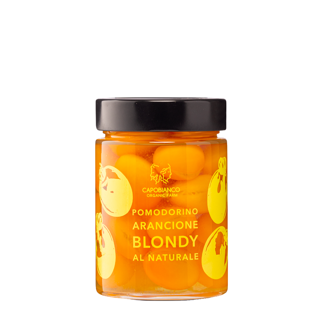 Økologiske syltede orange tomater fra Capobianco