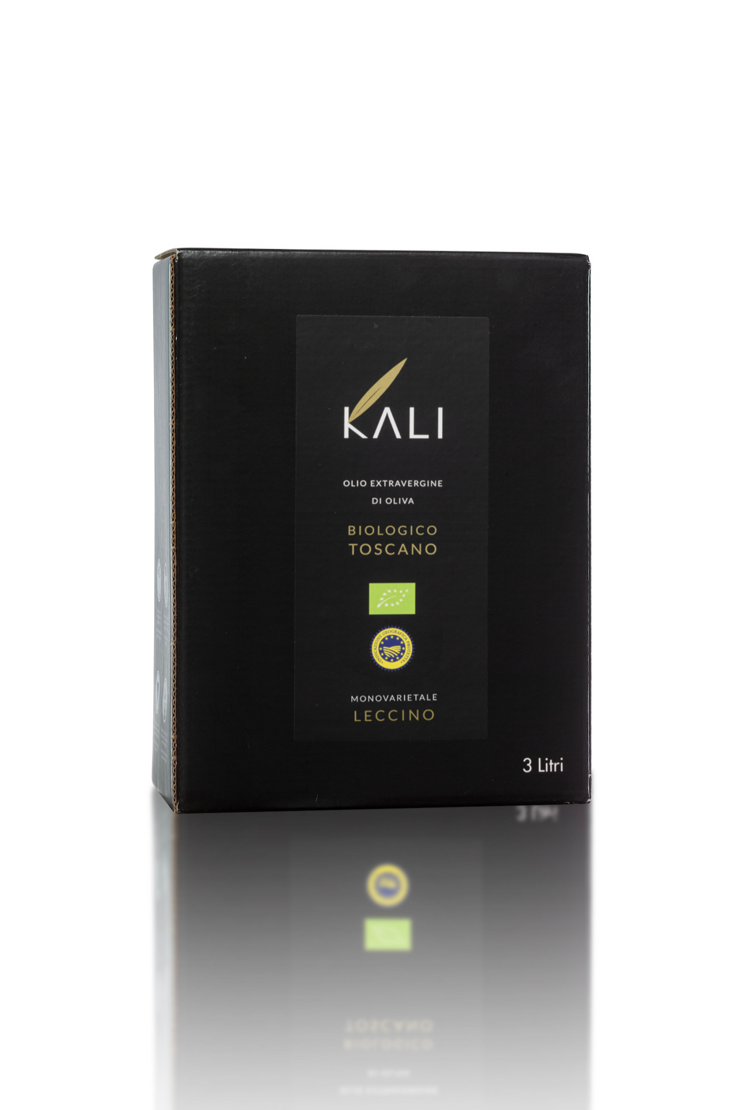 Økologisk Ekstra Jomfru Olivenolie 3L bag in box. Enkeltsort Leccino fra KALI Agri i Toscana