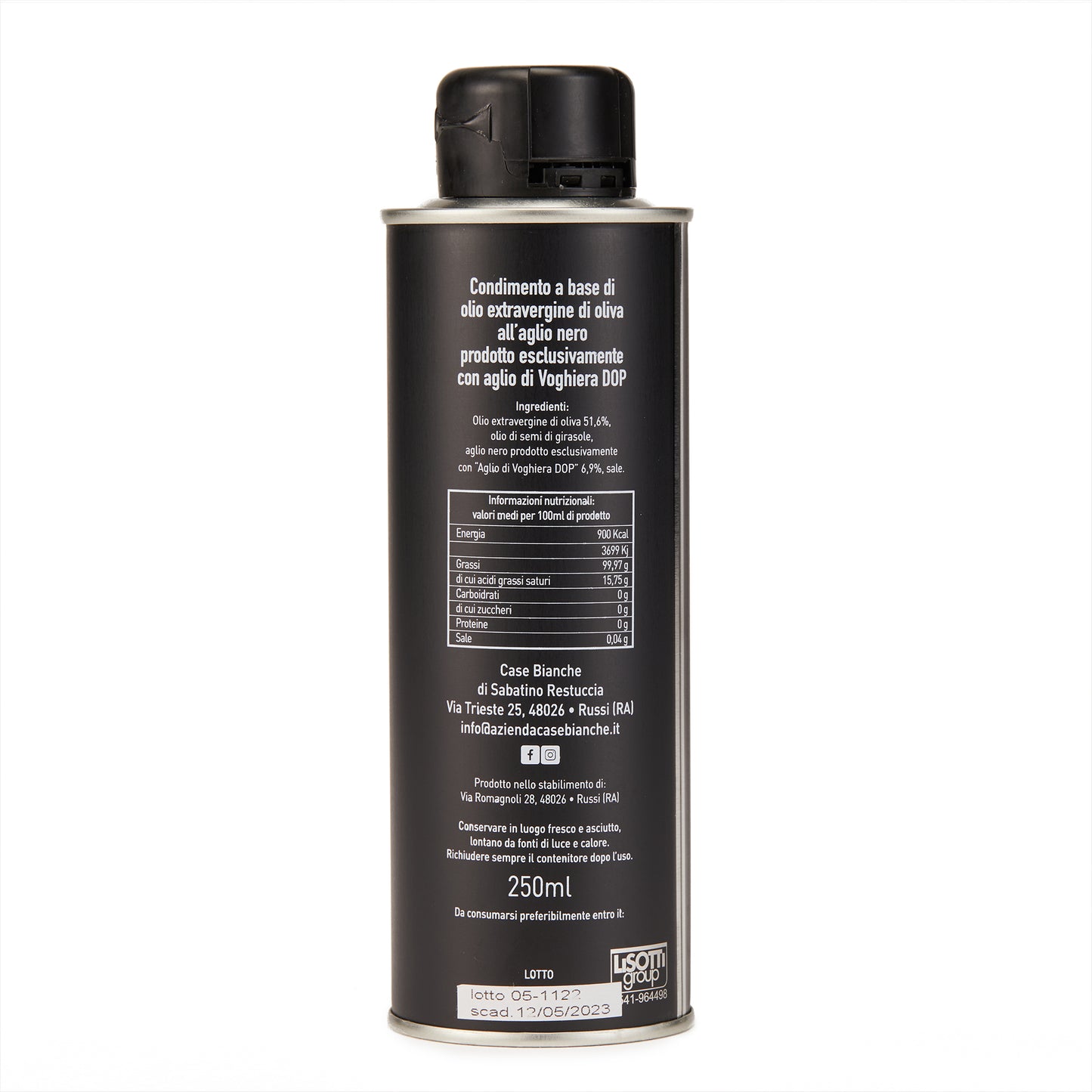 Nero Olivenolie med Sort Hvidløg - En Smagsgiver i Verdensklasse, 250 ml