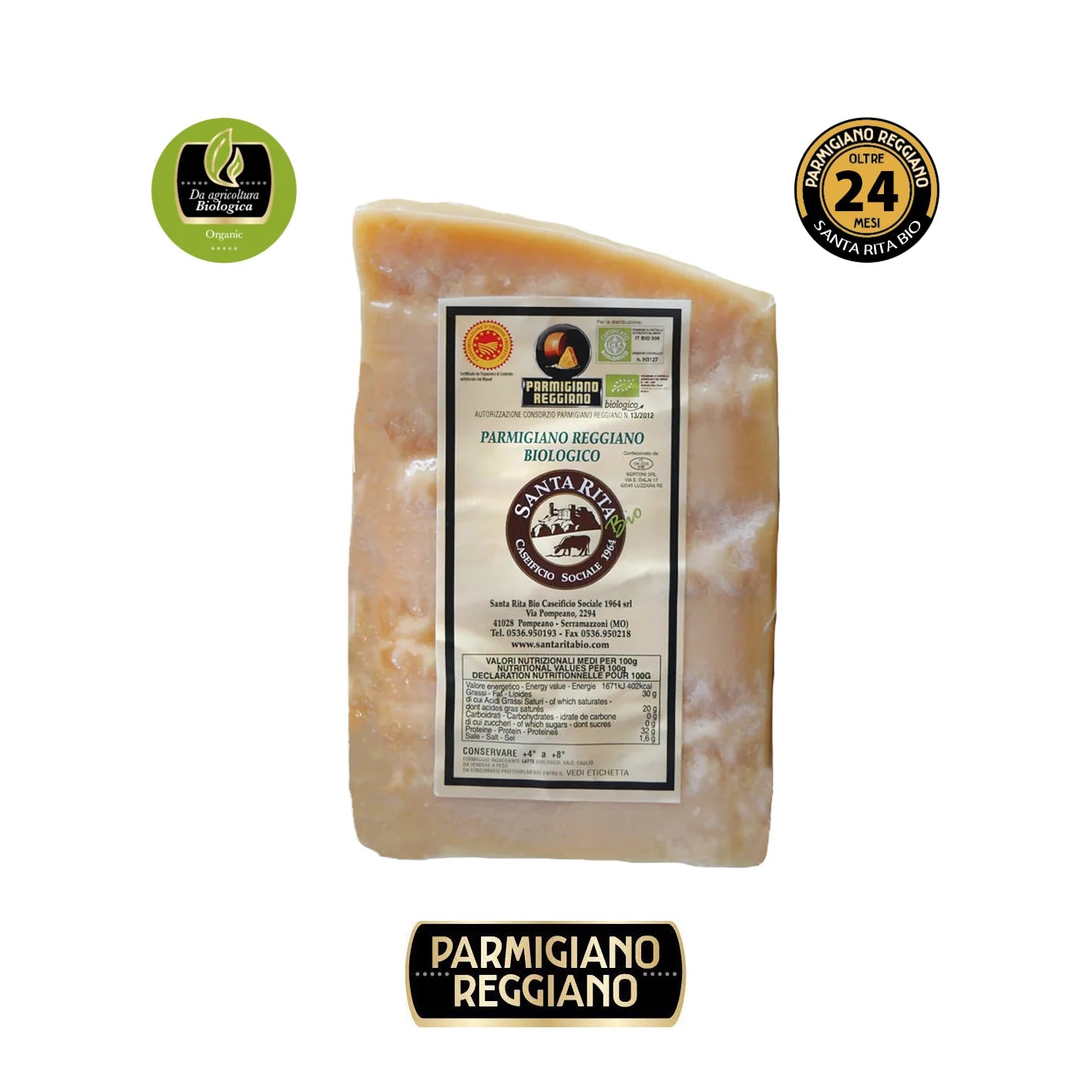 Økologisk Parmigiano Reggiano 22–24 måneder – Frisona