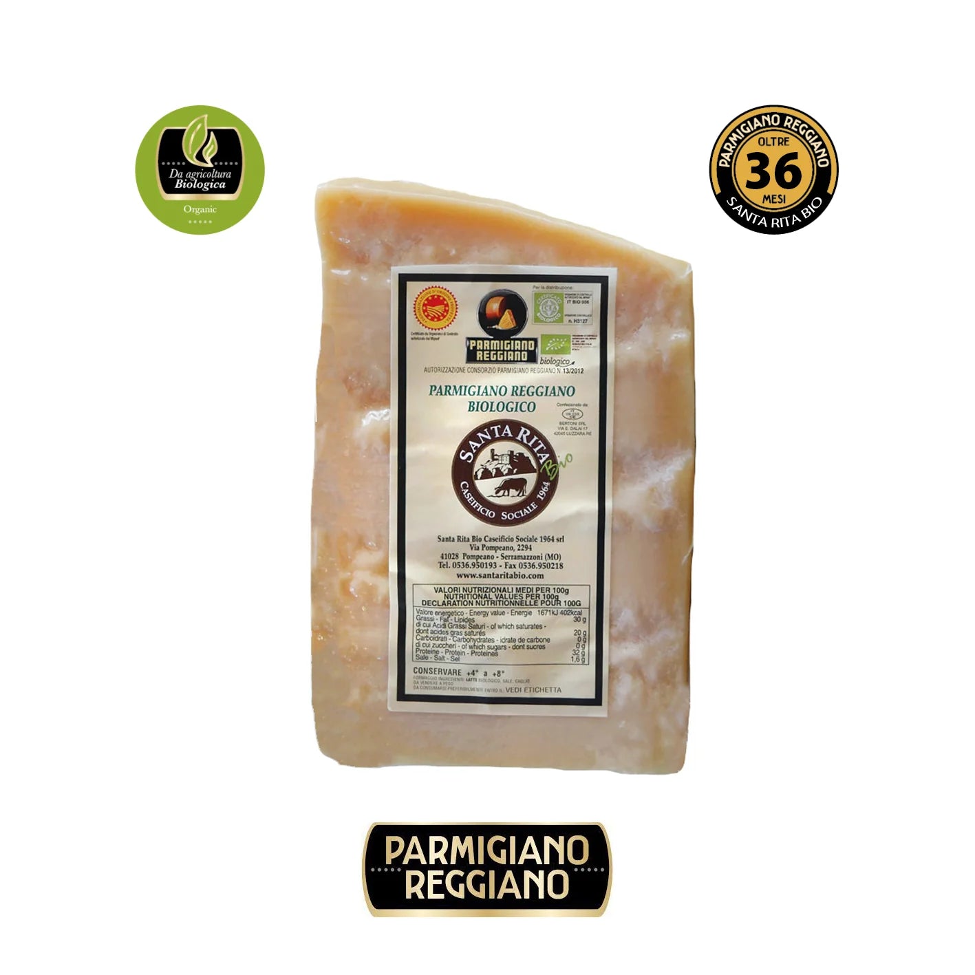 Økologisk Parmigiano Reggiano 30 måneder – Frisona
