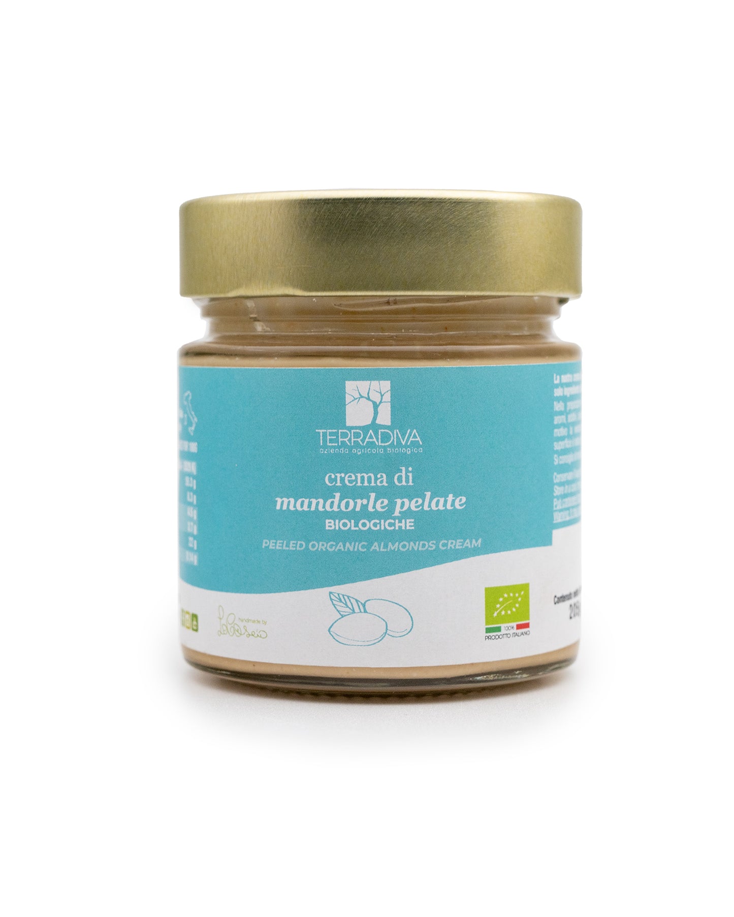 Mandelsmør 100% afskallede mandler pureret, 205 g.