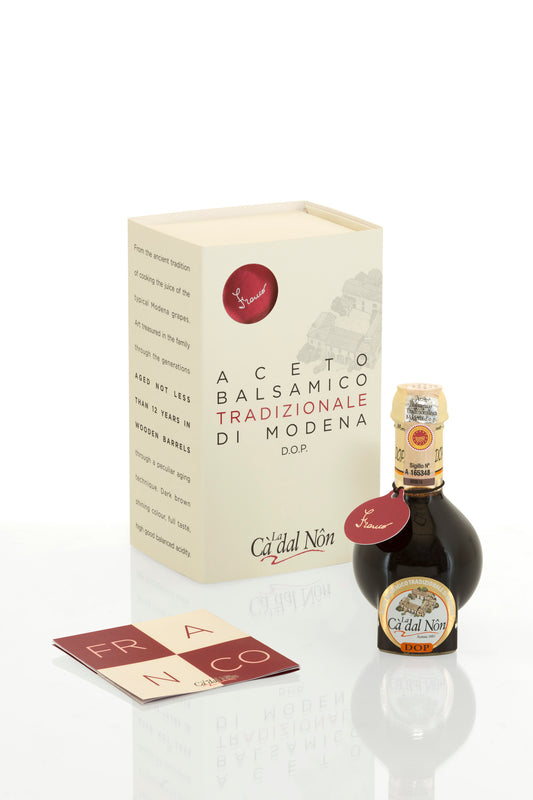 Aceto Balsamico Tradizionale di Modena DOP 100 ml - Lagret i mindst 12 år