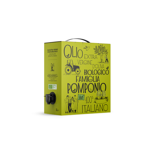 3 l økologisk ekstra jomfru olivenolie Bag in Box