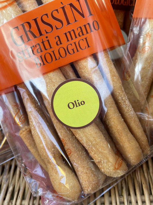 Økologiske surdejs-grissini med ekstra jomfru olivenolie –  fra Piemonte