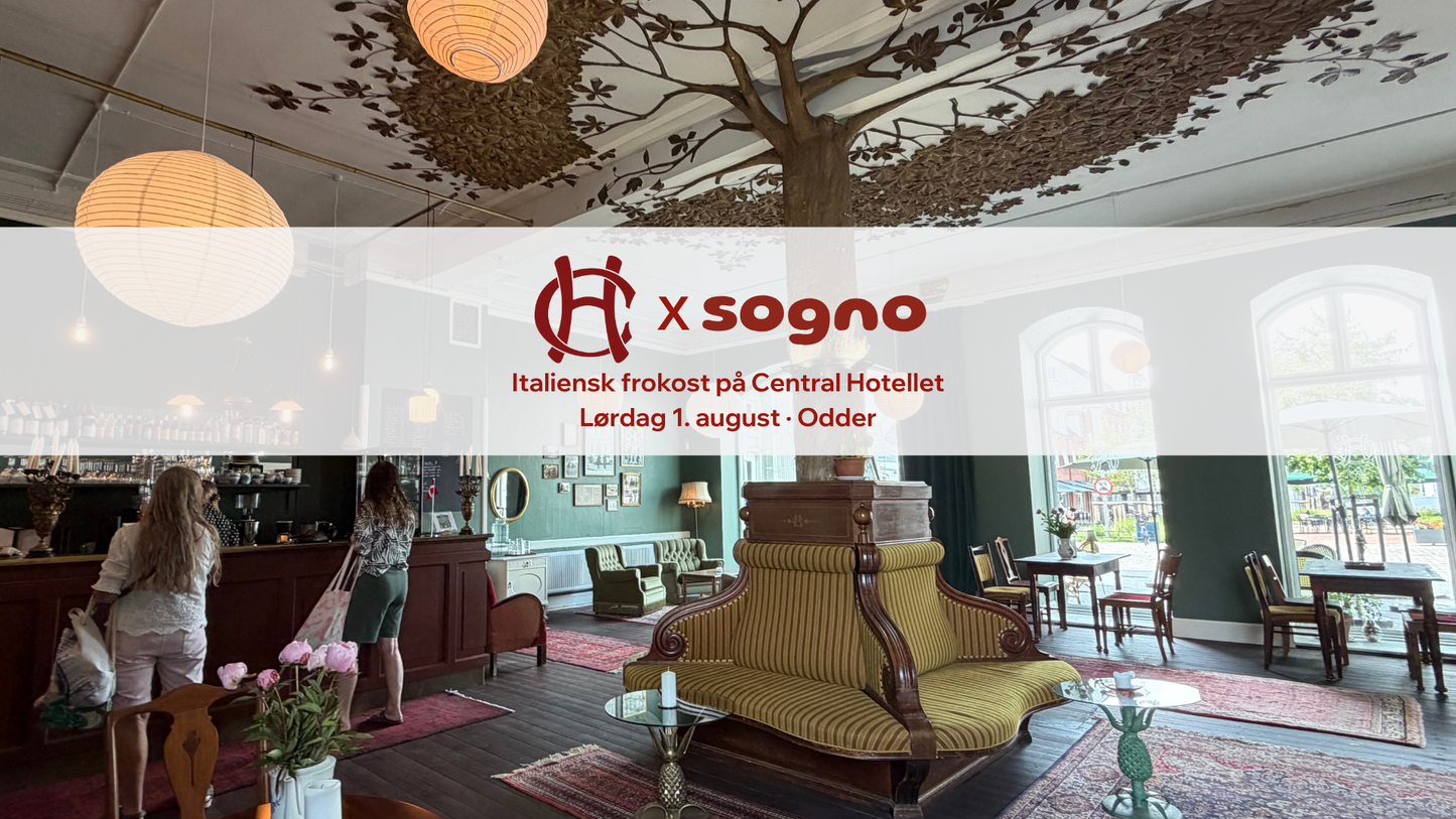 Sogno pop-up · Italiensk frokost på Central Hotellet — lørdag 1. august