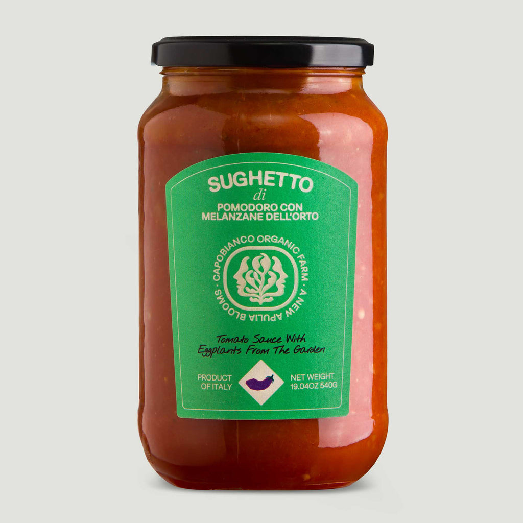 Tomatsauce med aubergine 540g