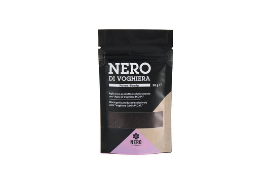 Sort Hvidløgspulver – Nero di Voghiera DOP, 30 g