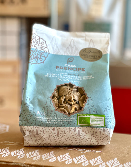 Prencipe økologisk pasta, Orecchiette di Grano Arso
