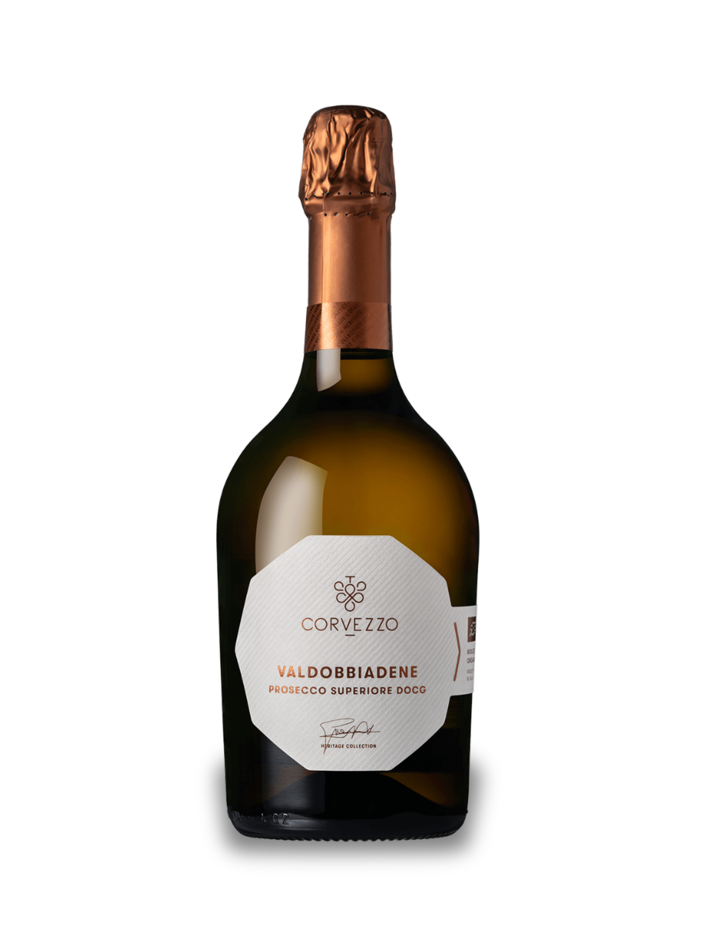 Corvezzo Conegliano Valdobbiadene Prosecco Superiore DOCG — Økologisk Brut med karakter, 0,75 L