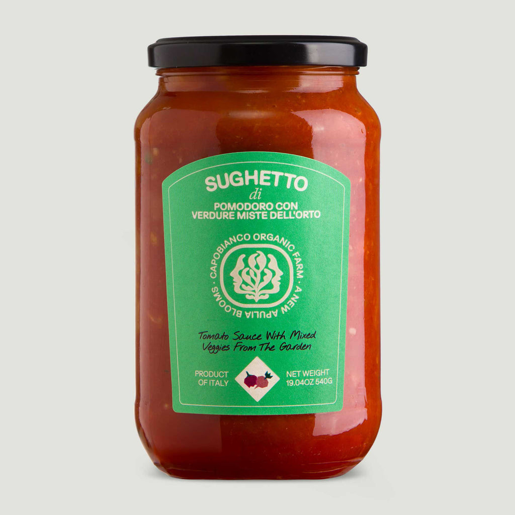 Tomatsauce med blandede grøntsager 540g