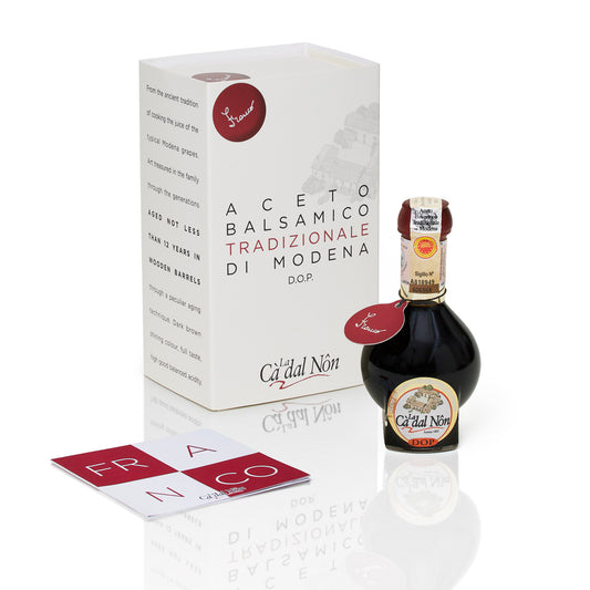 Aceto Balsamico Tradizionale di Modena DOP FRANCO (min 12 år) 100 ml