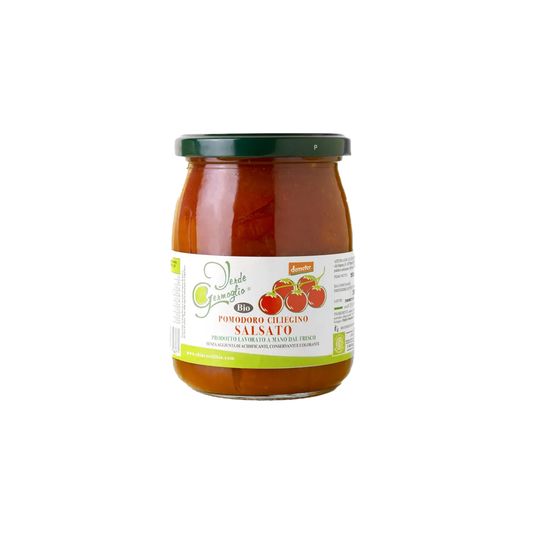 Hele cherrytomater i tomatsauce, (Biodynamisk)
